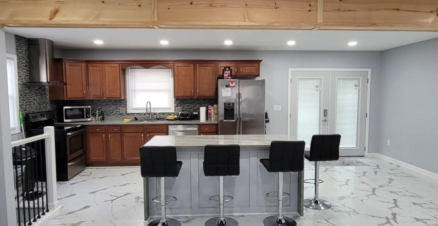 Basement Kitchen & Home Office Build Services in Altoona, Iowa