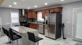 Basement Kitchen & Home Office Build Services in West Des Moines, Iowa