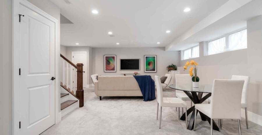 Family Room Basement Remodel in Ankeny, IA