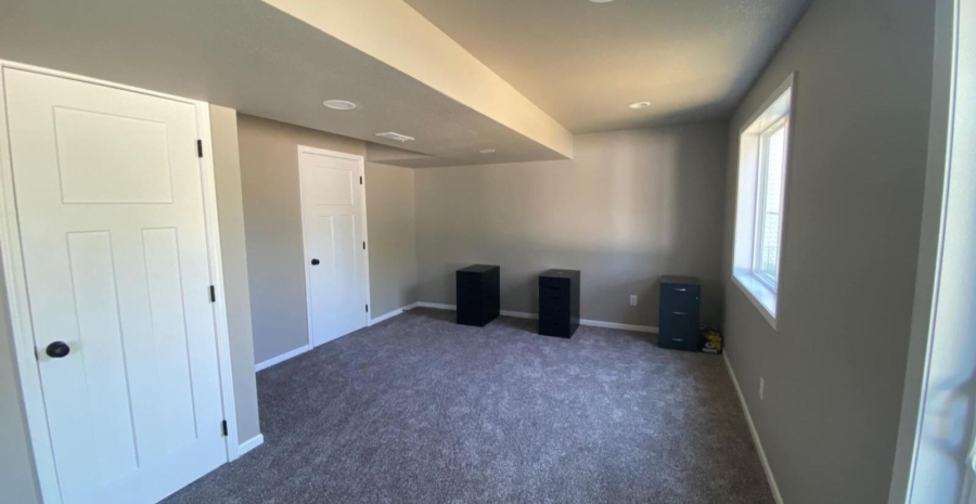 Family Room Basement Remodel in Grimes, IA