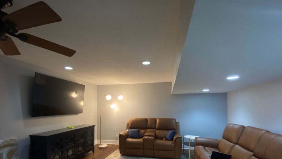 Turning an Unfinished Basement Into a Relaxing Retreat